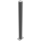 Ornamental bollard | Series 480B | � 82 mm | stationary, to be fixed by plugswith base plate 100 x 150 mm | without lock | without eyelet
